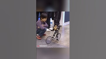 The Bike-riding robot that moves like a Human!