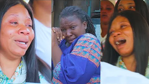 Moment Wumi Toriola Cry Like A Baby As She Could Not Control Her Tears At Osmond Gbadebo Wake Keep