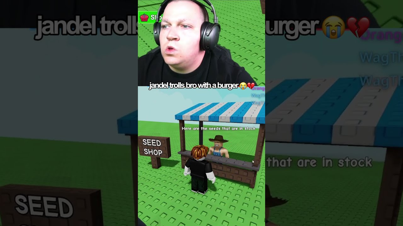 Jandel Put A BURGER In Stock Steak Roblox Growagarden