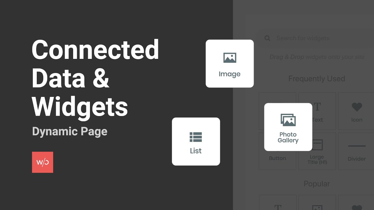 Dynamic Pages – Connected Data and Widgets - YouTube