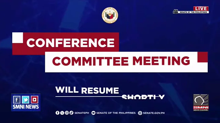 LIVE: Bicameral Conference Committee Meeting on the Disagreeing Votes on House Bill No. 4058
