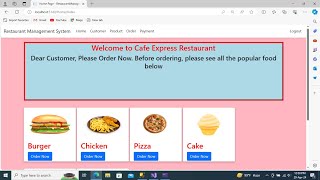 Restaurant Management System Using ASP.NET Core