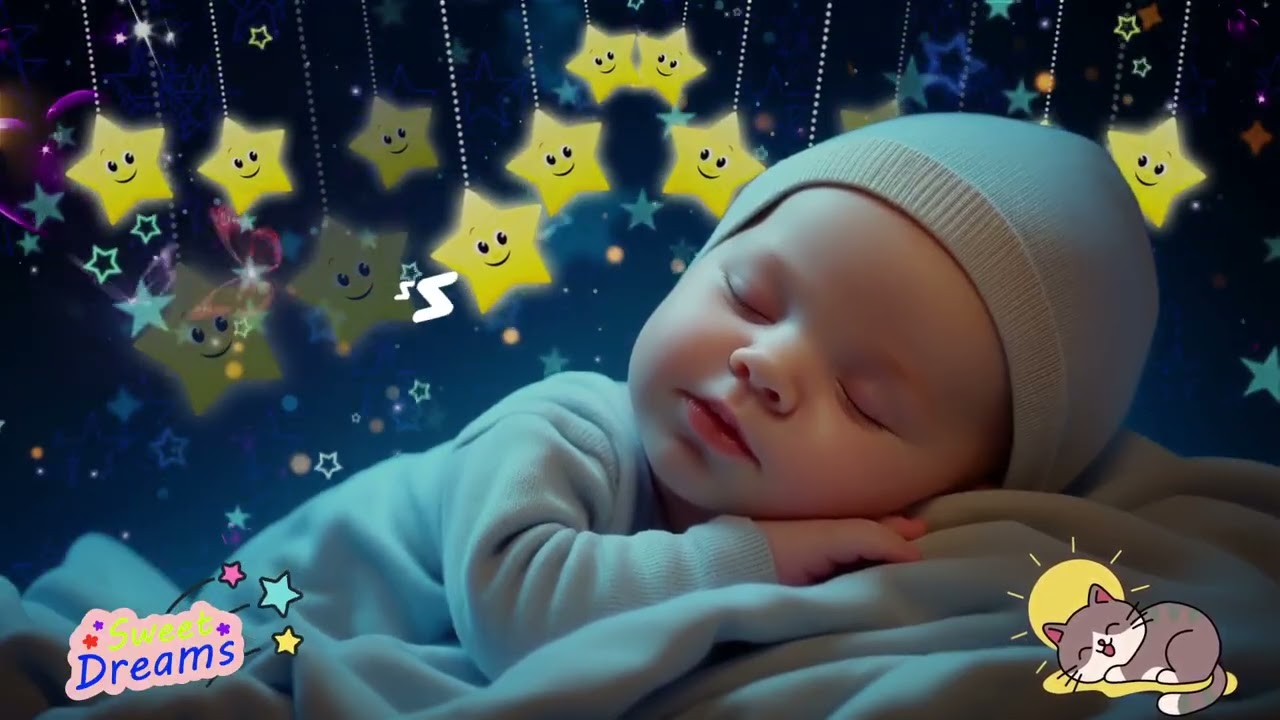 Baby Sleep Fast in 3 Minutes 🎵 Bedtime Routine with Mozart Brahms Lullaby 💤 Gentle Sleep Music