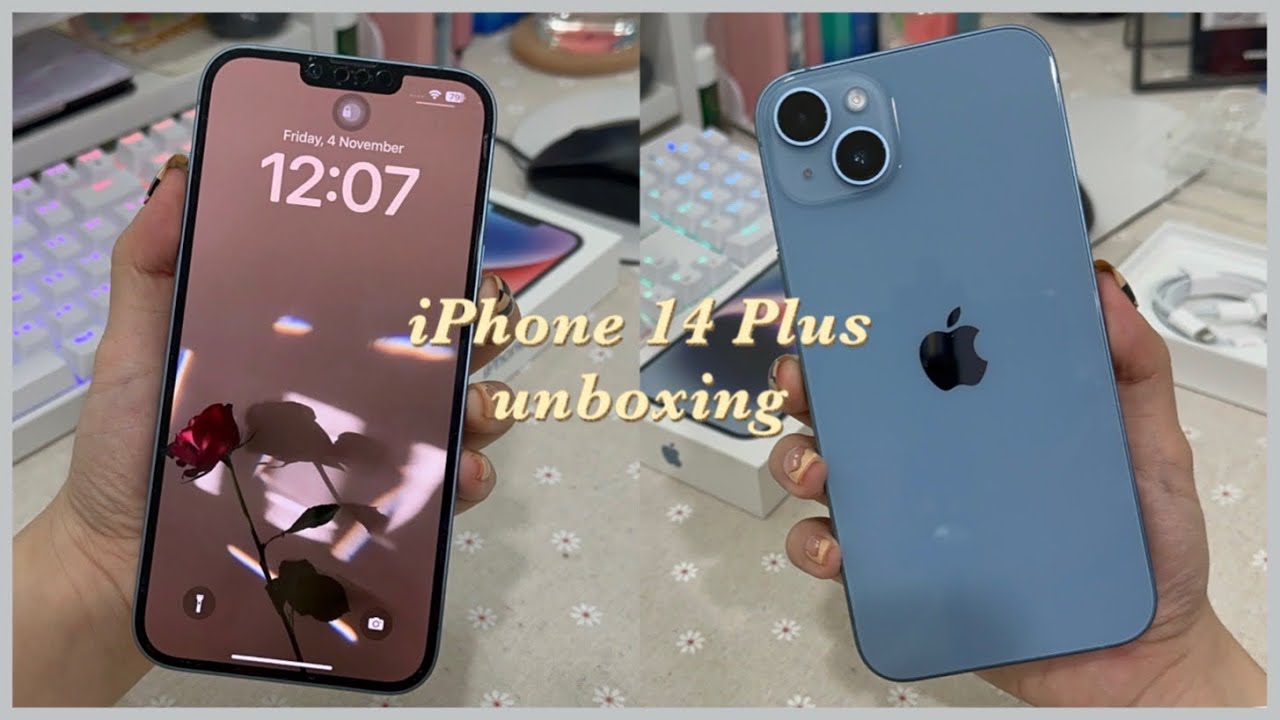  iPhone 14 Plus Blue 128GB UNBOXING 💙 | MIRA