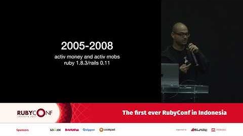 12 years of Ruby - RubyConf Indonesia 2017