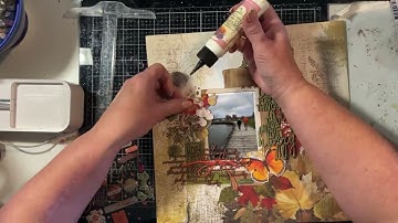 Scrapbooking process video #55 - January mood board for Dusty Attic