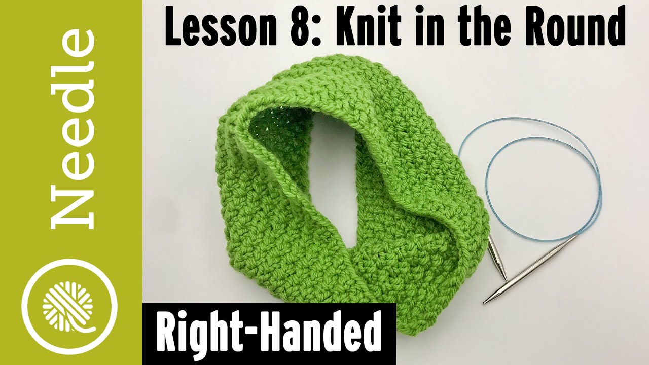 How to Knit in the Round for Beginners | Lesson 8 - YouTube