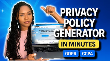 How to Generate a Privacy Policy for FREE in Minutes (GDPR + CCPA Ready)