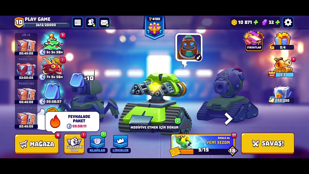 Mermi cehennemi ile Battle Royal! TANKSALOT 