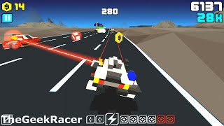 Battles in HOVERCRAFT: TAKEDOWN - Funny combat racing game for kids with flying cubic vehicle screenshot 5