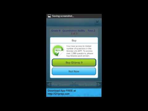 Educational Apps QVprep Lite Grade 9 English Math app video part 2 practice test 2