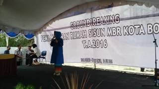 NENI MOERNIAENI - GROUNDBREAKING RUSUNAWA KOTA BONTANG DI KELURAHAN GUNTUNG