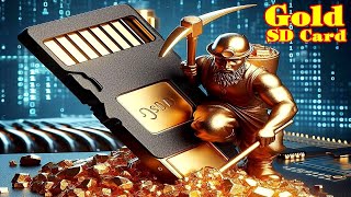 You have gold on your SD Card Memory? extracting gold from all the cards you've got.