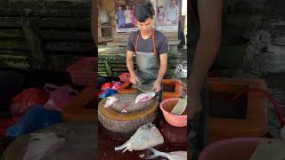 Stingray Fish Cutting #fishcooking #fishcuttingskill #fishcutting #shorts #food