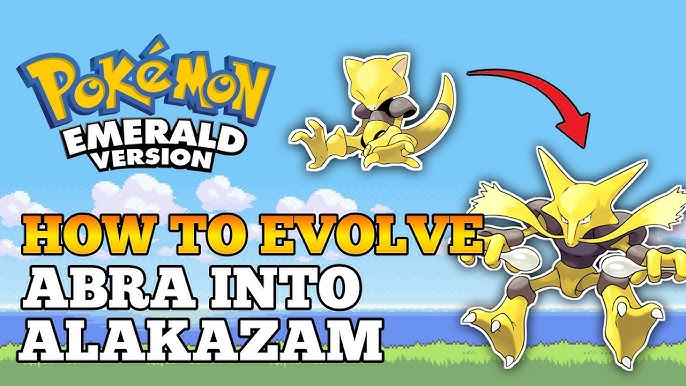 How to Catch ABRA and Evolve it into KADABRA (level 16) and ALAKAZAM  (trade) - Pokemon Sun & Moon 