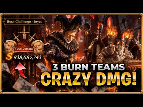 F2P & Whale Teams! Challenge Boss Joyce Vs. Burn... Dragonheir: Silent Gods x Dragonstride