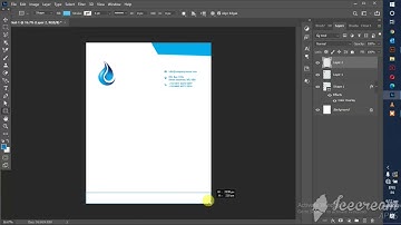 Letterhead Design in Photoshop Tutorial | How to Design A Letterhead l Marii💕💕