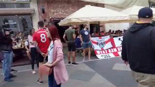 England vs. Hroatia   Болельщики  Англии и Хорватии на Никольской, Москва 2018г