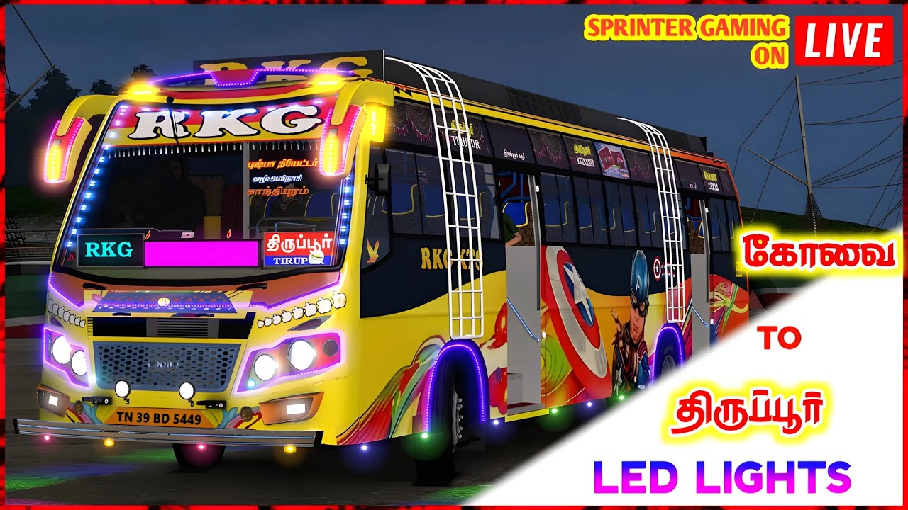 மின்மினி பூச்சி BUS💡😂RKG - PRIVATE BUS DRIVE | In Euro Truck Simulator ...
