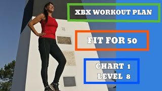 XBX workout plan chart 1 level 8