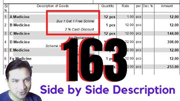 Tally Chapter 163 TDL for Side by Side Description By Rajiv Mishra Computer Class | Tally TDL Code