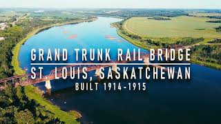 4K - Abandoned Saskatchewan - Grand Trunk Rail Bridge - St. Louis, Sk