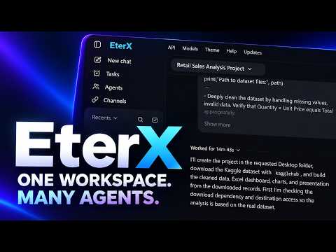 EterX Desktop Demo | AI Agents for Coding, Research & Productivity