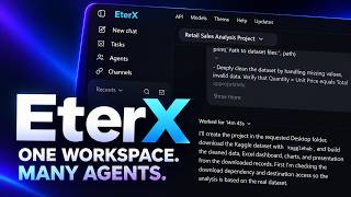 EterX Desktop Demo | AI Agents for Coding, Research & Productivity