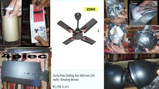 Zorix Ceiling Fan Unboxing Please Like And Subscribe