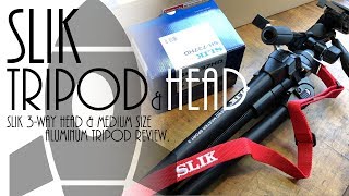 SLIK 動画対応3ウェイ雲台 ＆ 中型アルミ三脚 レビュー