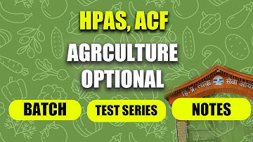 HPAS, ACF AGRICULTURE Optional Course & Test Series | NIMBUS ACADEMY