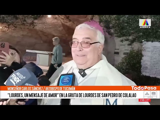 Se estrenó el nuevo espectáculo de mapping en la Gruta de Lourdes de San Pedro de Colalao