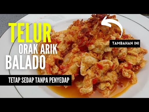 Resep Telur Orak Arik Balado