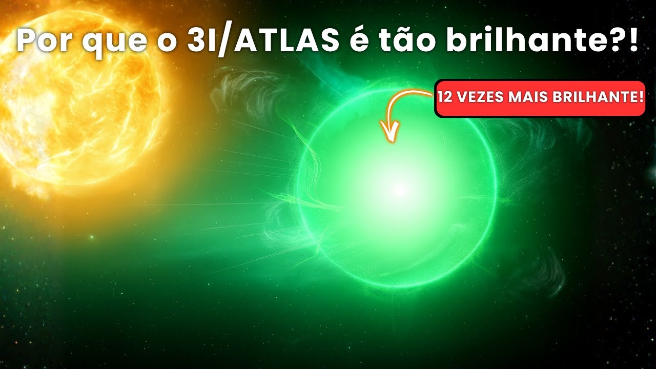 3I/ATLAS ficou MUITO mais brilhante — e o Sol está enlouquecendo!