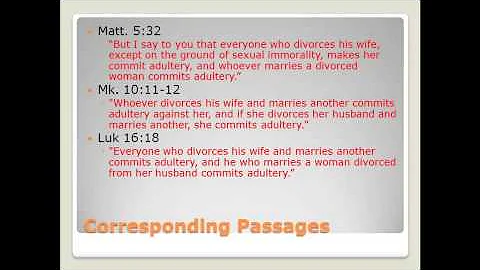 What Jesus Says about Marriage.