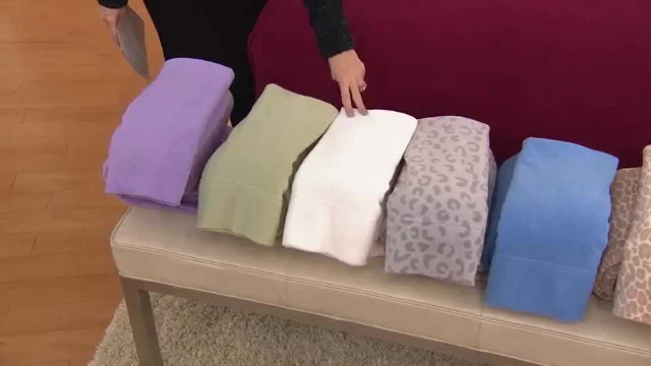 Malden Mills Split King Super Soft Polarfleece Sheet Set with Carolyn Gracie