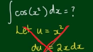 How To Integrate Cos X 2 The Fresnel Integral C X Youtube