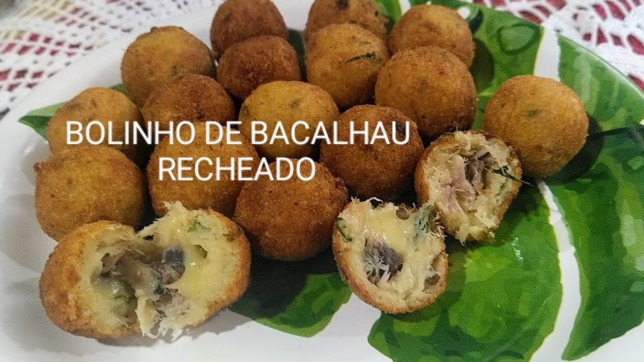 BOLINHO DE BACALHAU RECHEADO MODO CERTO DE FAZER PARA CONGELAR YouTube