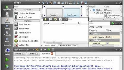 C++ Qt 10 - Splitters