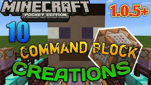 ☆Minecraft PE | 10 AWESOME Command Blocks Creations!!!|