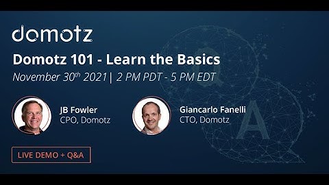 Domotz 101   Learn the Basics   November 30th 2021