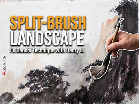 Lesson 8 Fu Baoshi's Split-Brush Landscape (Complete Zoom
