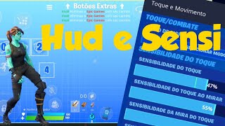 Meu Hud e minha Sensibilidade (Fortnite Mobile) - S9 Plus