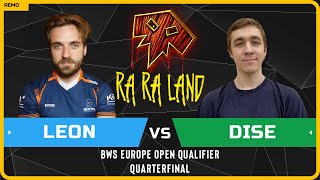 Wc3 - Hu Leon Vs Dise Ne - Quarterfinal - Bws Europe Open Qualifier