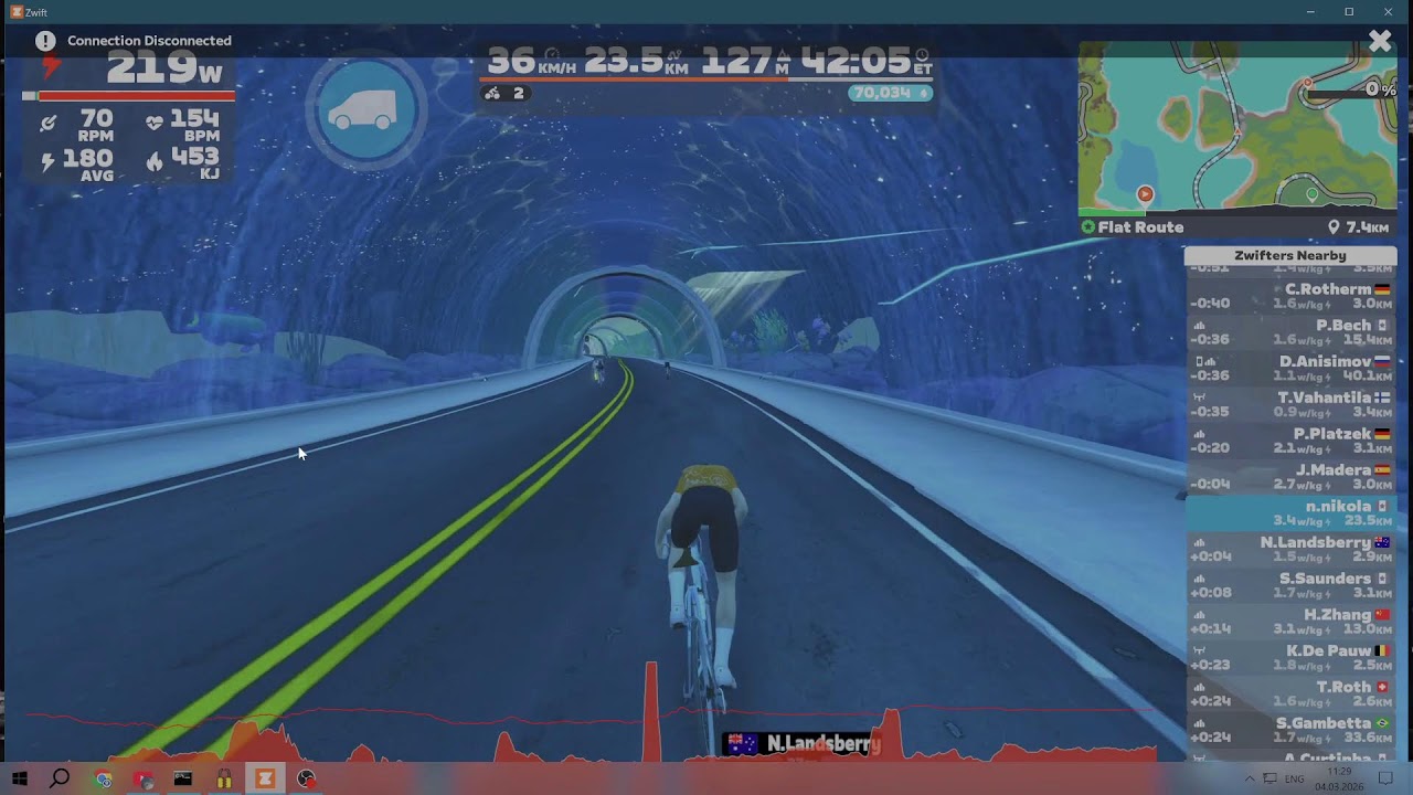 Zwift покатушка