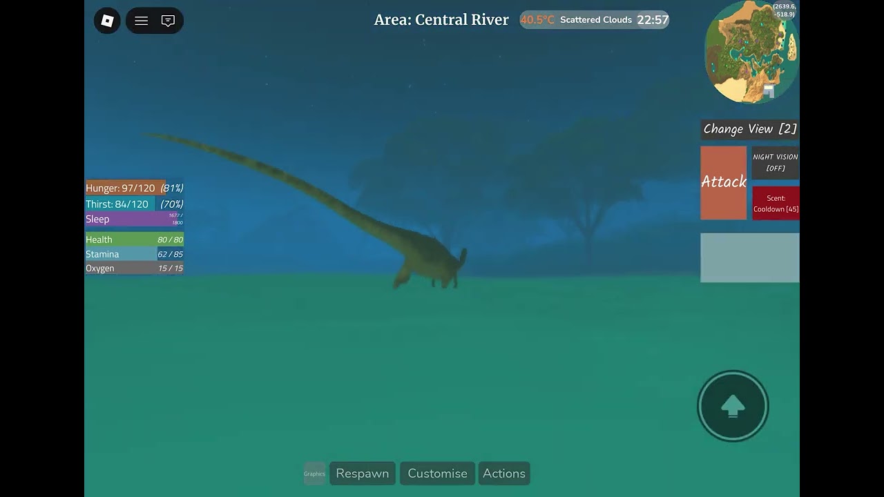 DINOSAUR WORLD MOBILE but WE CHANGE DINOSAUR if we DIE in ROBLOX