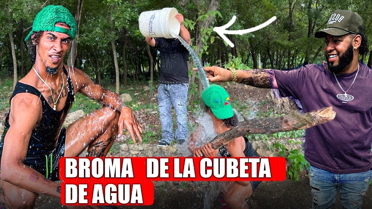 BROMA DE LA  CUBETA DE AGUA AL TIO OBBY
