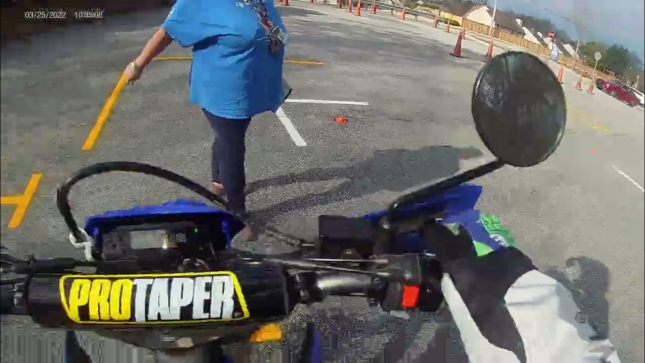 DMV Motorcycle Driving Test YouTube