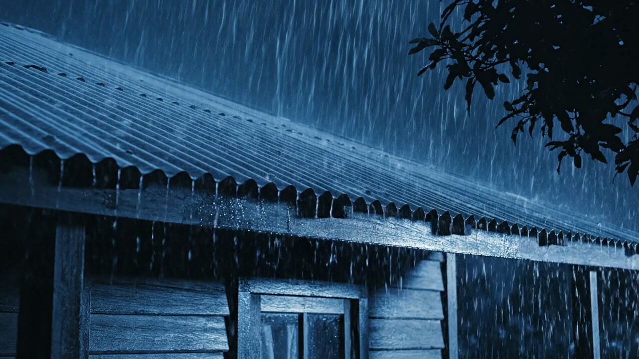 The Deepest Healing Sleep in Only 3 Minutes with Heavy Rain & Thunderstorm Sounds on a Tin Roof