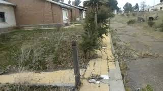 Chelforó, viviendas abandonadas en la ex-planta de Gas del Estado